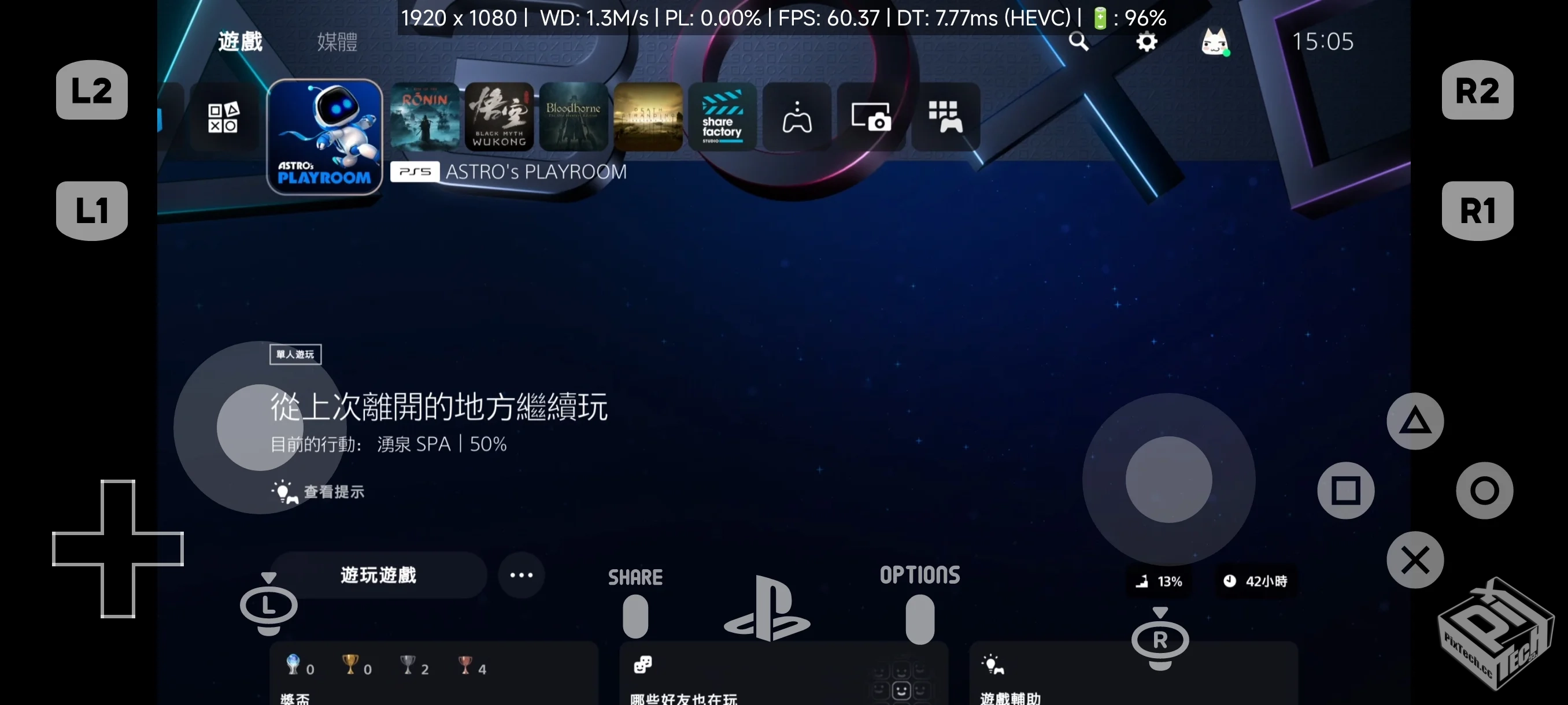 PeaSyo安卓手机玩PS4 PS5游戏  支持远程...
