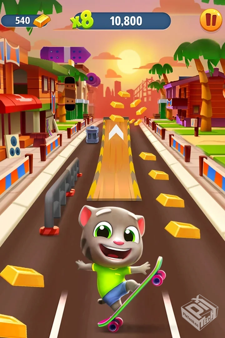 【跑酷】汤姆猫跑酷v7.5.0_无限资源_万圣节...