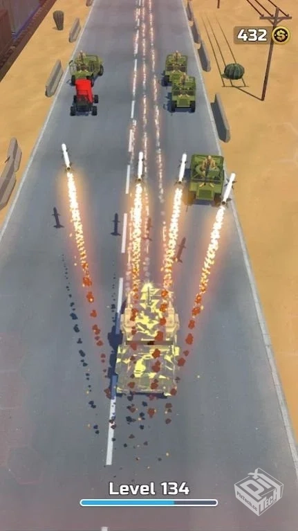 安卓手机游戏【射击】公路坦克v1.9_无限内...