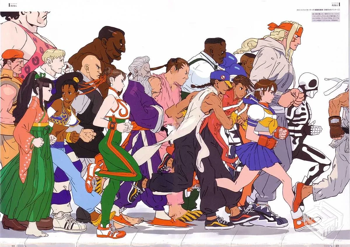 街头霸王28册设定集合集画集 街霸人设场景...