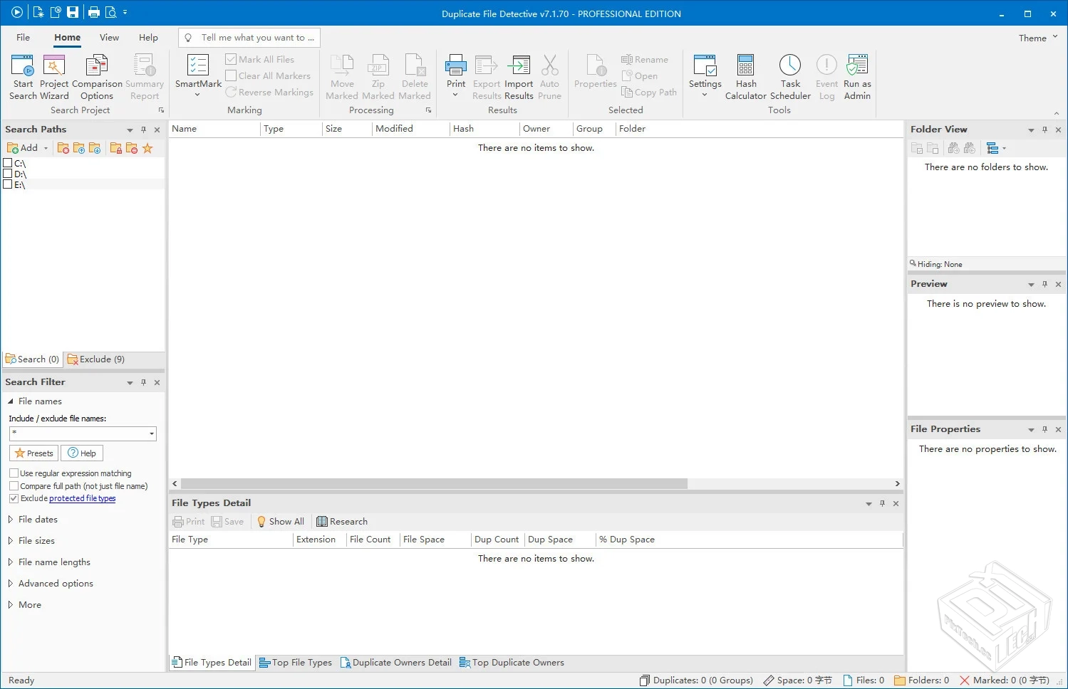 重复文件搜索工具 Duplicate File Detectiv...