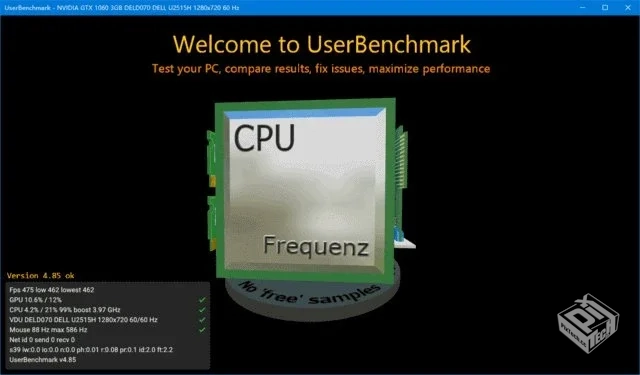 UserBenchmark【系统测试跑分软件】 v4.9.1...