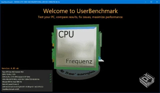 UserBenchmark【系统测试跑分软件】 v5.2.2...