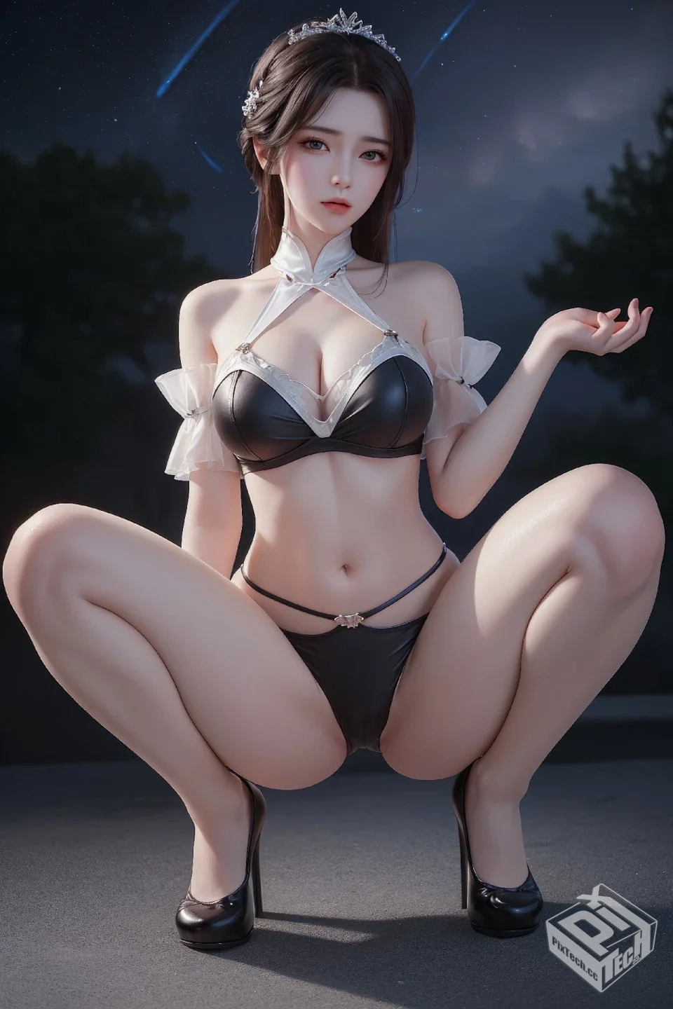 【S】完美世界-月婵（白色紧身装）-38P-461...